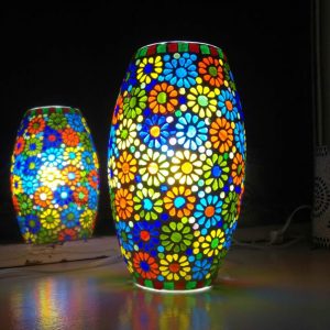 Floral Mosaic Lamp
