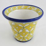 PL002YW Small Yellow Blue Planter 01